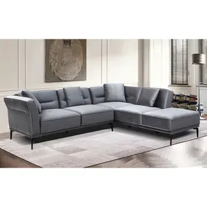 Factory Supply Reasonable Price Recliner Living Room Furniture Couch Sofa Reclinable L Shape Sectional Couch