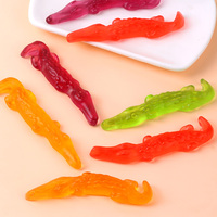 Bonbons gélifiés personnalisables de haute qualité, fabricant en gros, bonbons gélifiés halal en forme de crocodile