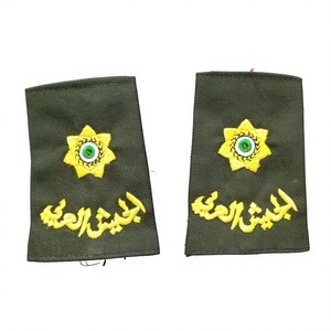 Écussons d'épaule de grade de major général jordanien, brodés, à coudre, en tissu toile, réutilisables, dorés, de haute qualité - Product Image 6