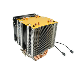 مبرد وحدة المعالجة المركزية 4 أنابيب حرارية, 4U LGA 1366 1700 1200 وحدة المعالجة المركزية النقية النحاس الأساسية المبرد 4 أنابيب حرارية AM4 AM3 AM3 + مروحة cpu - Product Image 6