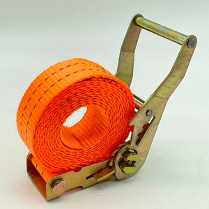 Ratchet Strap 38mm Polyester Belt Cargo Tie <b>Down</b> Tightener for Truck Loading - Product Image 2