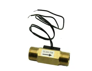 (High Quality) New G1/2" Brass Magnetic Water Flow Sensor Switch DC250V 70W 1.5-12L/min