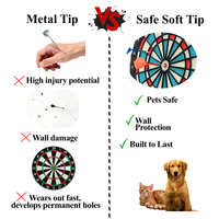 Lot de fléchettes en plastique PP personnalisées OEM avec pointes souples – Écologiques, légères, multi-styles, pour entraînement standard et sécurité