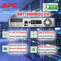 2U Rack Line Interactive UPS SMT1500RMI2U-CH 1000W/1500VA Fase Tunggal Cadangan Daya Darurat untuk Mesin Kasir Ruang Data Kecil