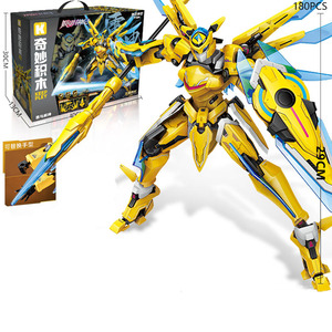 Blocs de construction Keeppley, modèle de robot jouet, <span class=keywords><strong>série</strong></span> de collection, personnage d'anime articulé blindé, mini assemblage magique, briques mecha - Product Image 1