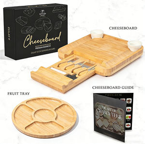 Ensemble <span class=keywords><strong>de</strong></span> planches à <span class=keywords><strong>fromage</strong></span> en bambou, grandes, portables, avec outils à <span class=keywords><strong>fromage</strong></span>, plateaux à <span class=keywords><strong>charcuterie</strong></span>, adaptés aux familles <span class=keywords><strong>et</strong></span> aux fêtes - Product Image 5