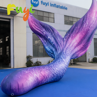 Modèle de sirène gonflable personnalisé de haute qualité, prix d'usine, modèle de queue de poisson gonflable pour la décoration d'activités thématiques