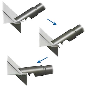 Outils de verrouillage en tôle de 1.2mm Air Pittsburgh <span class=keywords><strong>Hammer</strong></span> avec levier latéral 30 Ga. à 18 Gauge HVAC Duck Making SKU 359078 - Product Image 3