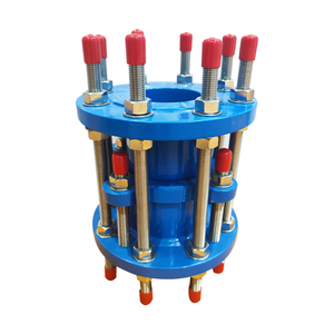 Desmontaje Universal Inserto de brida doble Hierro dúctil Igual NBR/SBR/EPDM/PERNOS Junta de tuercas para instalación de tuberías Superficie pintada - Product Image 2