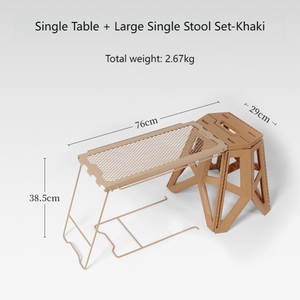 Premium Heavy Duty Iron Folding Outdoor <b>Table</b> and Chairs Portable Set for Fishing Hiking Camping Picnic BBQ Travel - Product Image 3
