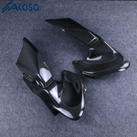 AKOSO 3K fibre de carbone sèche accessoires moto réservoir de carburant panneaux latéraux couverture carénage capot pour Kawasaki Z900 2020-2024 2023