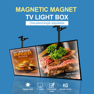 Tùy chỉnh khung nhôm LED Backlit hộp Đèn treo từ quảng cáo hiển thị cho nhà hàng thức ăn nhanh Bảng <span class=keywords><strong>Menu</strong></span> hiển thị - Product Image 3