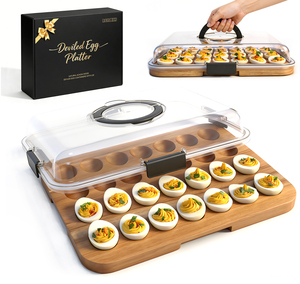 Coffret de transport pour œufs de Pâques, 24 emplacements avec poignée, couvercle transparent sans BPA, support pour œufs de Pâques, plateau pour œufs de Pâques - Product Image 1