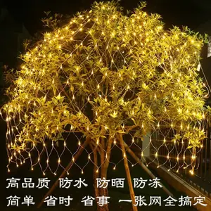 1.5*1.5m 2*2m 4*6m 10*8m 4 ghirlande di natale String Light Xmas Party Fairy Garden decorazione di nozze LED tenda luce