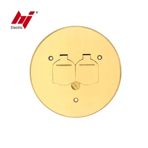 China Supplier Brass Electrical Flip Socket Cover with Receptacle
