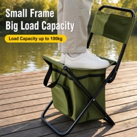 Chaise de pêche pliante moderne avec sac de rangement intégré, légère et durable en tissu Oxford, idéale pour le camping, la plage, les pique-niques, le jardin, le parc et les voyages