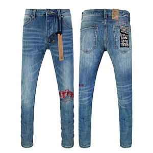 Jeans Strappati di Alta Qualità di <span class=keywords><strong>Marca</strong></span> Designer, Nuovi Arrivi <span class=keywords><strong>Pantaloni</strong></span> in Denim da <span class=keywords><strong>Uomo</strong></span> per Primavera, Stile Y2K KS Jeans - Product Image 3