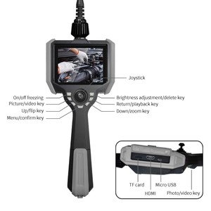 Endoskopi industri artikulasi 3.9mm, kamera Analog HD 720P dengan <span class=keywords><strong>Probe</strong></span> tahan air IP67 dan sertifikasi CE - Product Image 4