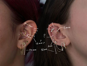 Lincy 16G titane nez Septum anneaux face avant CZ Clicker boucles d'oreilles <span class=keywords><strong>Helix</strong></span> Lobe conque Piercing mode Piercing bijoux" - Product Image 2