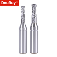 Dourbuy mata bor kayu MDF, mata bor lurus CNC pemotong penggilingan karbida seri TCT untuk alat pemotong kayu 1/2 batang