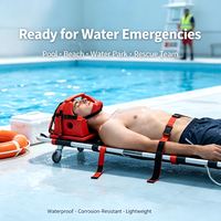 Immobilisateur de tête perforé pour piscine, équipement de premiers secours, planche dorsale, civière, équipement de sport aquatique pour la colonne cervicale