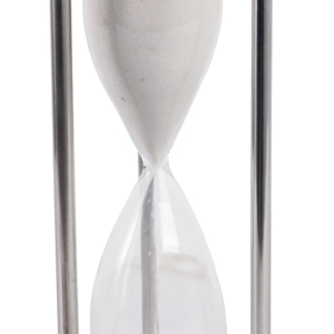 Timer a clessidra decorativo moderno e glamour in metallo e vetro per casa, bagno, soggiorno, ufficio - Product Image 5