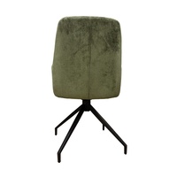 Chaise de salle à manger pivotante à 360 degrés avec roulettes, siège et dossier rembourrés modernes, chaises roulantes polyvalentes pour table à manger