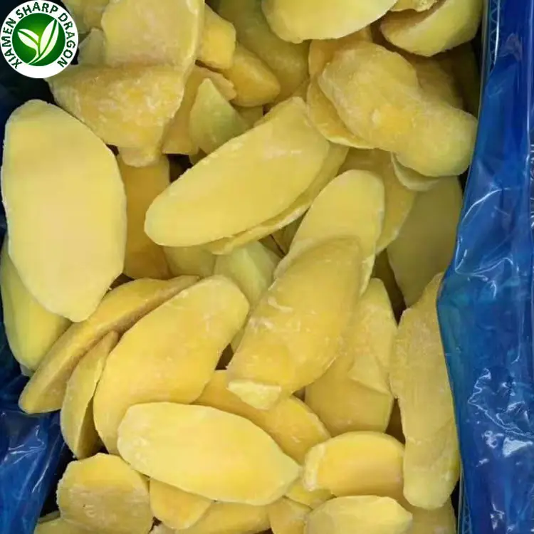 Wholesale IQF Best Deep Frozen Organic Green Raw Mango Pulp Fruit Sweet Diced Chunks Cubes Pieces Stick Half Cut Clised Bulk