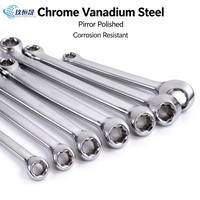 Jeu de clés à cliquet réversibles CRV de qualité supérieure, 22 pièces, 1/4 ", 3/8 ", 1/2 ", pour la réparation automobile et des machines, kit d'outils manuels