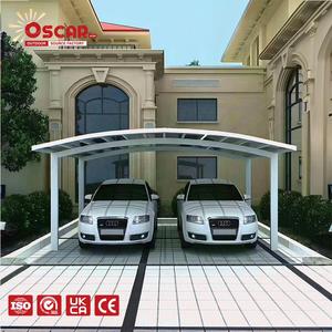 Carport in Alluminio Moderno Personalizzato per Parcheggio e Vialetto, Tettoia Parasole Singola per Esterni - Product Image 1