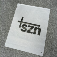 Emballage personnalisable en PE imperméable avec soufflet latéral et fermeture éclair supérieure, finition givrée, qualité alimentaire, pour vêtements/sous-vêtements, impression de logo personnalisée