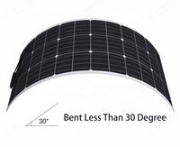 Module solaire monocristallin flexible léger et facile à transporter 50w 100w 200w 300w 400w 450w 500w pour bateau, voiture, balcon