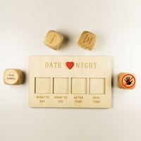 Date en bois Nuit Dés Couples Amoureux Romantique Drôle Dés Ensemble Après Sombre Sexuel Partie Jeu Dés Couple Jeu