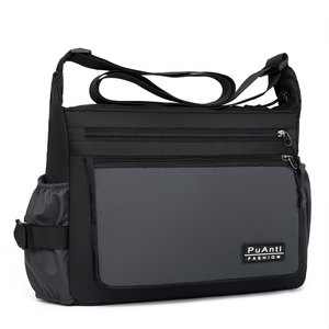 Sac à bandoulière pour ordinateur portable en Oxford multicouche pour <span class=keywords><strong>homme</strong></span>, sac à bandoulière unisexe pour affaires, avec grande capacité, <span class=keywords><strong>porte</strong></span>-gobelet - Product Image 3