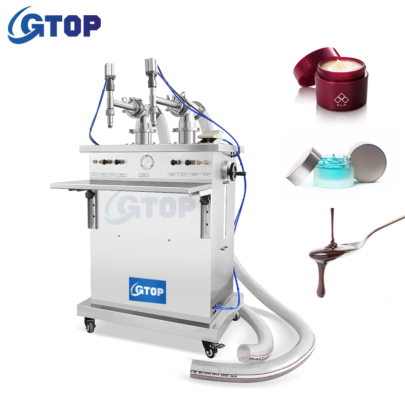 semi automatic double nozzles bottle filling machine liquid saop shampoo semi filling machine body cream filler