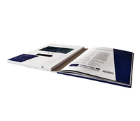 Fabricant OEM A6 A5 A4 7 pouces 10 pouces lecteur multimédia tactile LCD brochure publicitaire papier artisanat marketing Lcd carte vidéo livre