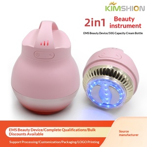 Appareil de massage facial <span class=keywords><strong>à</strong></span> micro-courant EMS et vibrations avec lumière rouge, réglable - Product Image 3