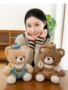 Grossistes en jouets en peluche : Ours en peluche et <span class=keywords><strong>lapin</strong></span> personnalisés, mignons, en boîte surprise, avec salopette de <span class=keywords><strong>peintre</strong></span>, jouets en peluche de dessin animé pour enfants - Product Image 6