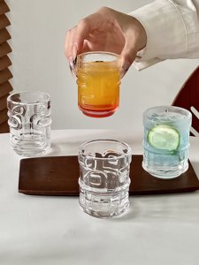 Vaso de whisky de lujo transparente con relieve, mini copa de licor, tequila, cerveza, vino, cóctel, café expreso, estilo Tiki, de Hawái - Product Image 4