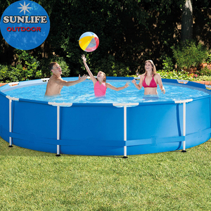 <span class=keywords><strong>Piscine</strong></span> hors sol <span class=keywords><strong>pour</strong></span> enfants et adultes, <span class=keywords><strong>piscine</strong></span> extérieure rectangulaire à cadre métallique <span class=keywords><strong>pour</strong></span> la famille dans le jardin, la pelouse - Product Image 6