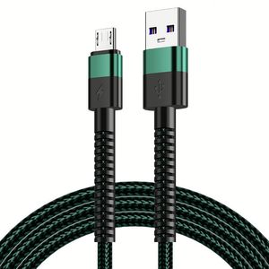 สายชาร์จแบบถัก สายชาร์จ Type C/Micro สายไนลอน ชาร์จเร็ว สำหรับโทรศัพท์มือถือ สำหรับ iPhone สำหรับ Huawei - Product Image 4