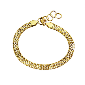 Vente en gros 2024 punk large filet large bracelet épais pour femme, bracelet chaîne serpent cubain en acier inoxydable - Product Image 1