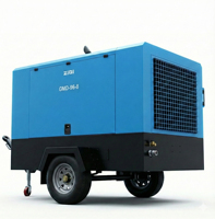 Compresseur rotatif à vis diesel portable chinois de 110 kW (150 CV) à une seule étape, refroidi par air, idéal pour la construction - Prix fournisseur