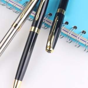 Stylo en acier argenté doré - Product Image 5