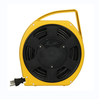 Enrouleur de câble rétractable avec multiprise mâle BS et multiprise femelle IEC, câble multi-prises 110V/220V, longueur personnalisable pour usage extérieur