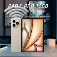 Ponsel Terbuka Kunci Baru Pad 8 Pro Dual Tablet Layar Elektromagnetik MTK GSM Panggilan WiFi Android 15