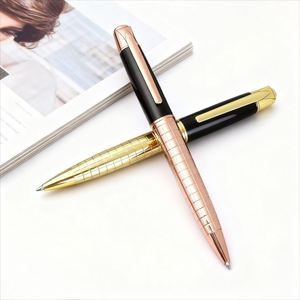 Stylo bille métallique de luxe très vendu avec logo, stylo métallique de signature pour affaires, stylo noir personnalisé pour les entreprises pour offrir des cadeaux - Product Image 2
