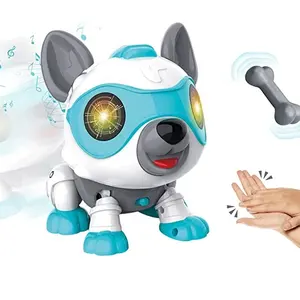 Zhioon צעצוע גור אינטראקטיבי שליטה רובוט כלב חינוכי חכם אלקטרוניקה בקרה קול לחיות מחמד צעצועים רובוט לילדים