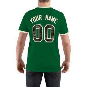 เสื้อผ้าฟุตบอลเบสบอลแขนสั้นสำหรับผู้ชายผู้หญิงเสื้อยืดพิมพ์ชื่อและหมายเลข - Product Image 4