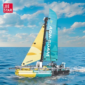 JIESTAR 58123 675 Piezas Serie Navegación Clase Océano 65 Buque <span class=keywords><strong>de</strong></span> Vela Modelo <span class=keywords><strong>de</strong></span> Bloques <span class=keywords><strong>de</strong></span> Construcción Juguete Educativo Regalo Festivo - Product Image 6